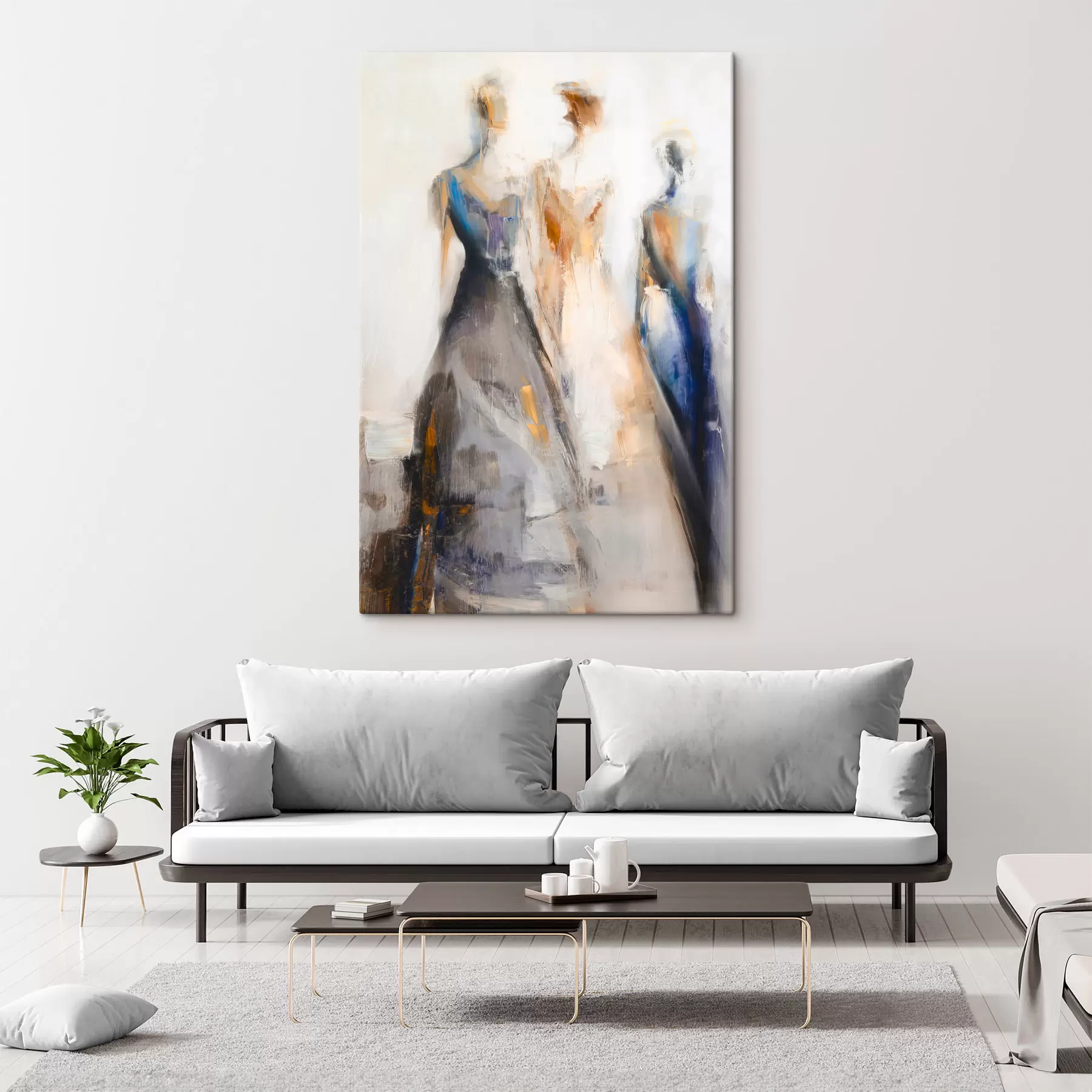 Tableau Élégantes silhouettes féminines abstraites s48179