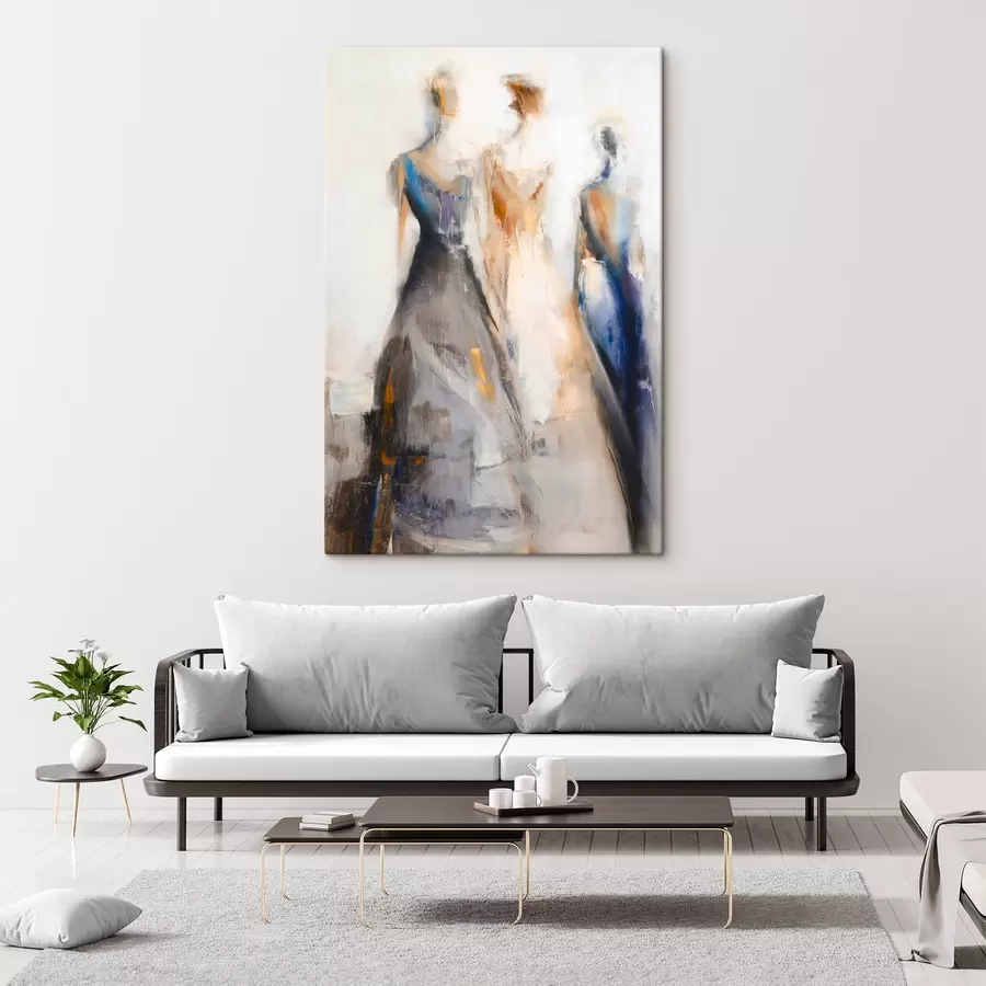 Tableau Élégantes silhouettes féminines abstraites s48179
