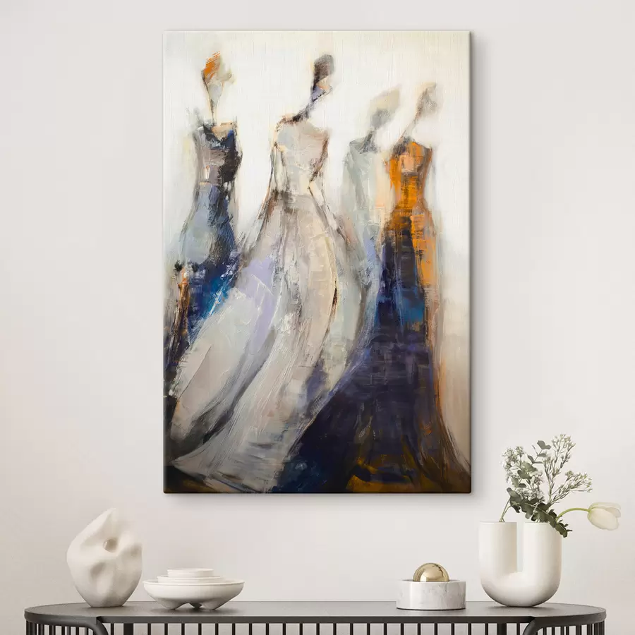 Tableau Élégantes silhouettes féminines abstraites s48180