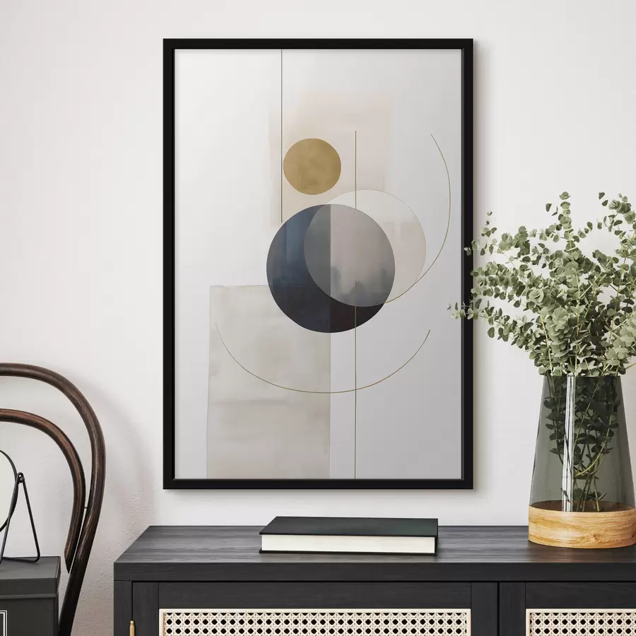 Papier peint Résumé avec cercles f48018