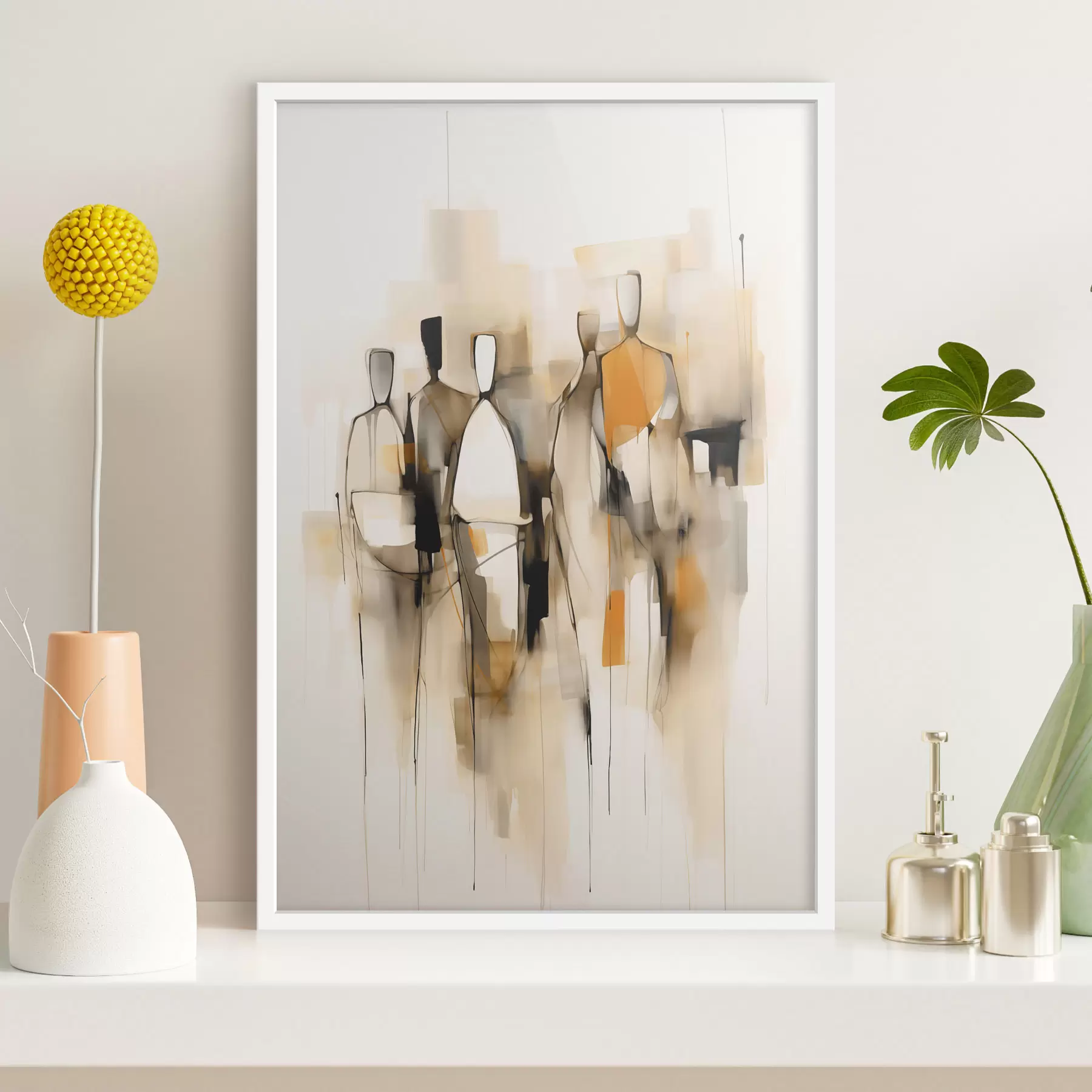 Papier peint Silhouettes abstraites f48019