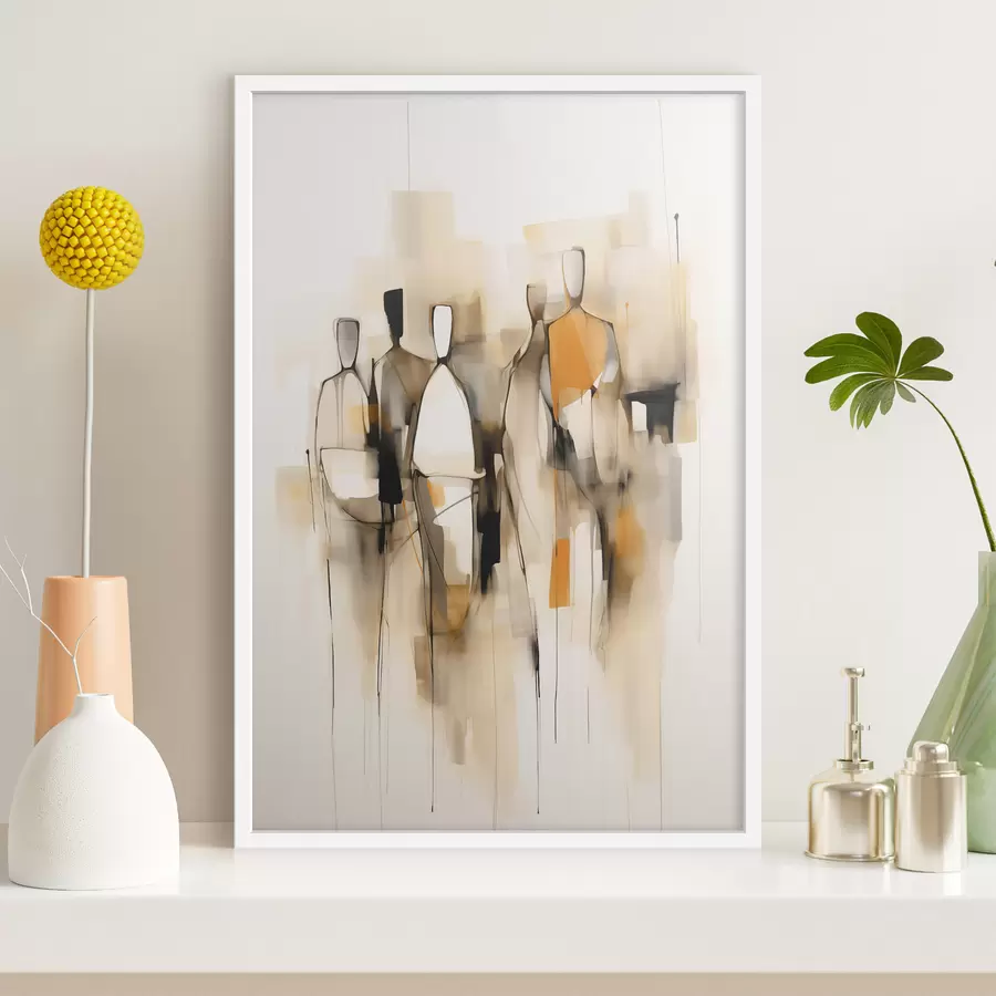 Papier peint Silhouettes abstraites f48019