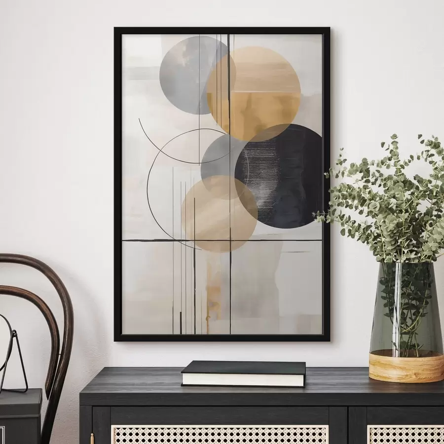 Papier peint Résumé avec cercles f48172