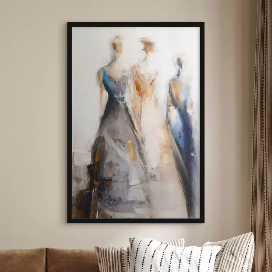 Papier peint Élégantes silhouettes féminines abstraites f48179