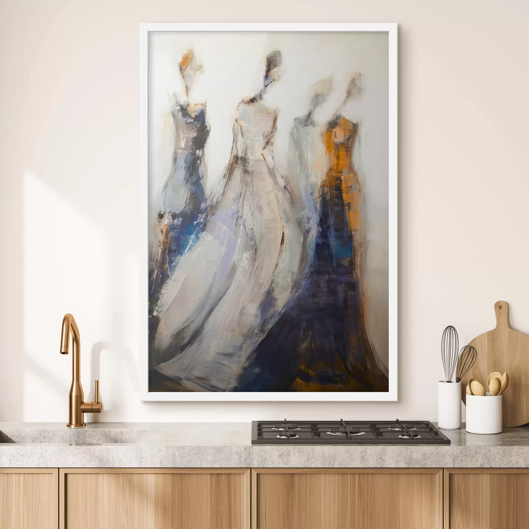 Papier peint Élégantes silhouettes féminines abstraites f48180