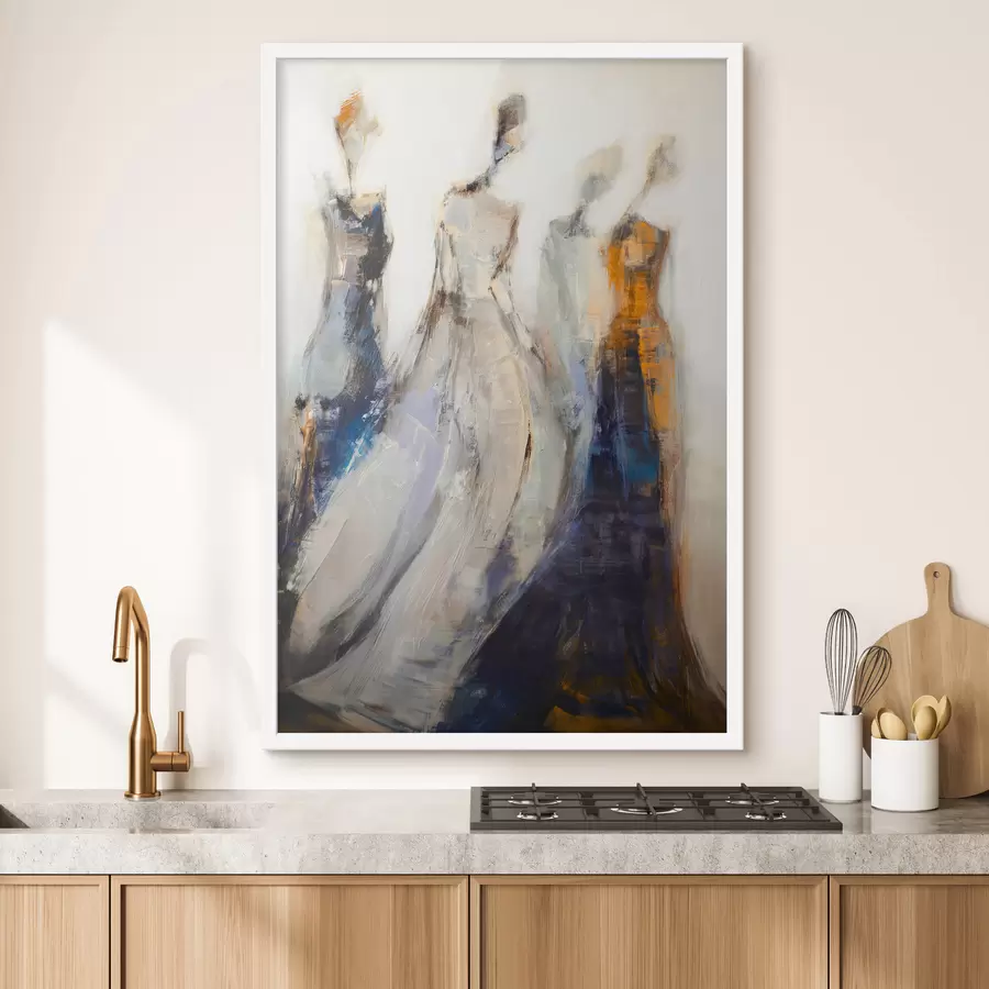 Papier peint Élégantes silhouettes féminines abstraites f48180