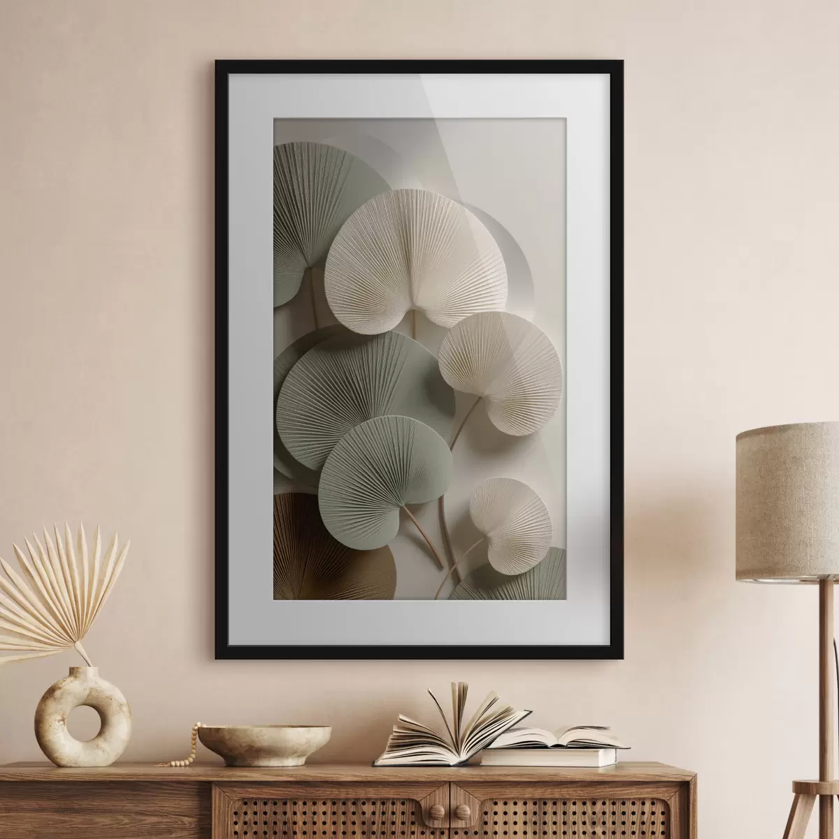 Poster Feuilles dans l’espace f48225