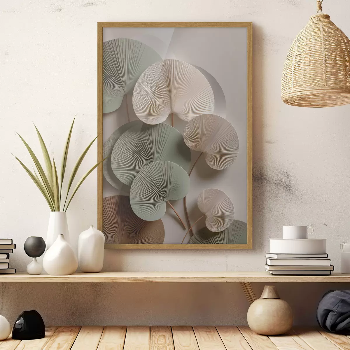 Poster Feuilles dans l’espace f48225
