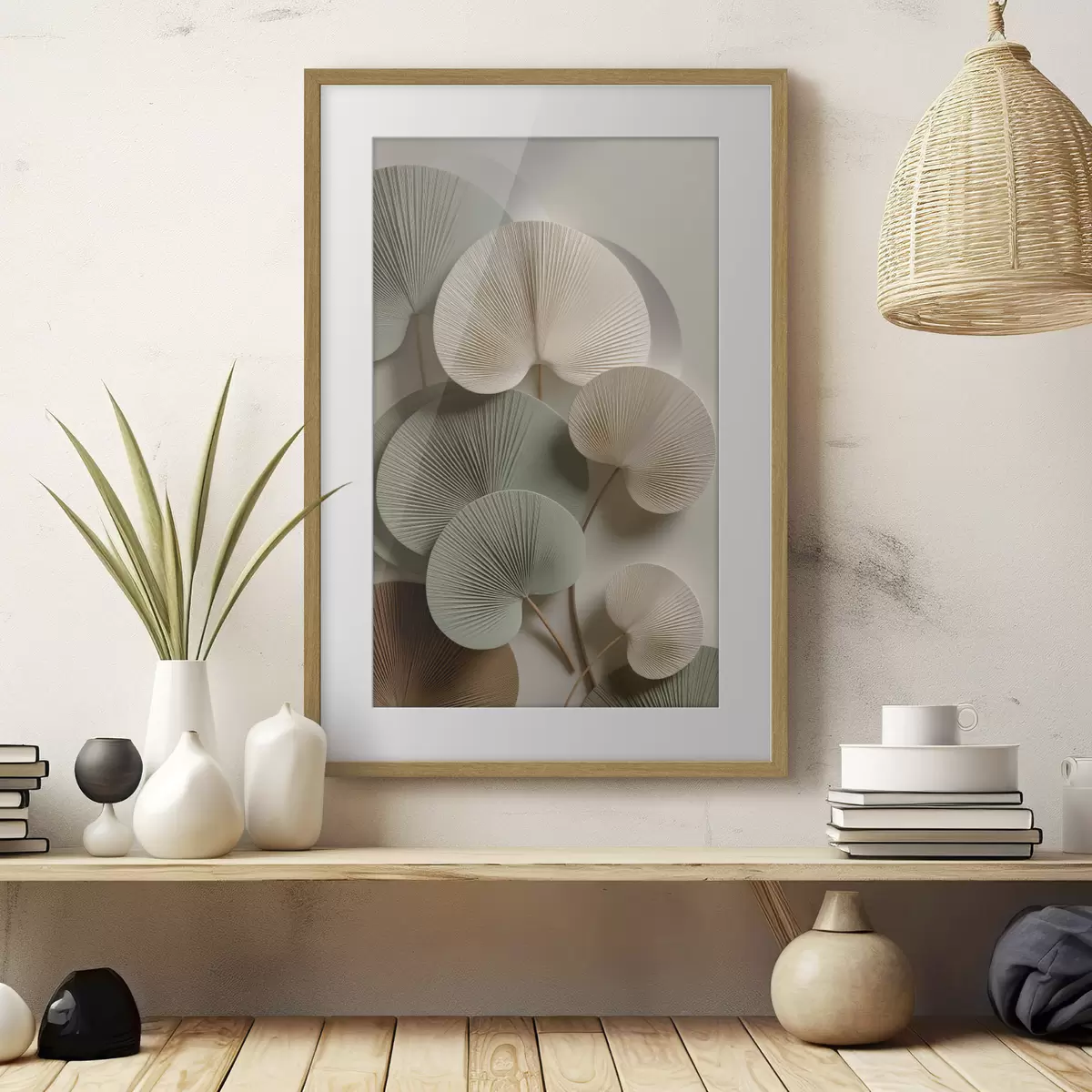 Poster Feuilles dans l’espace f48225