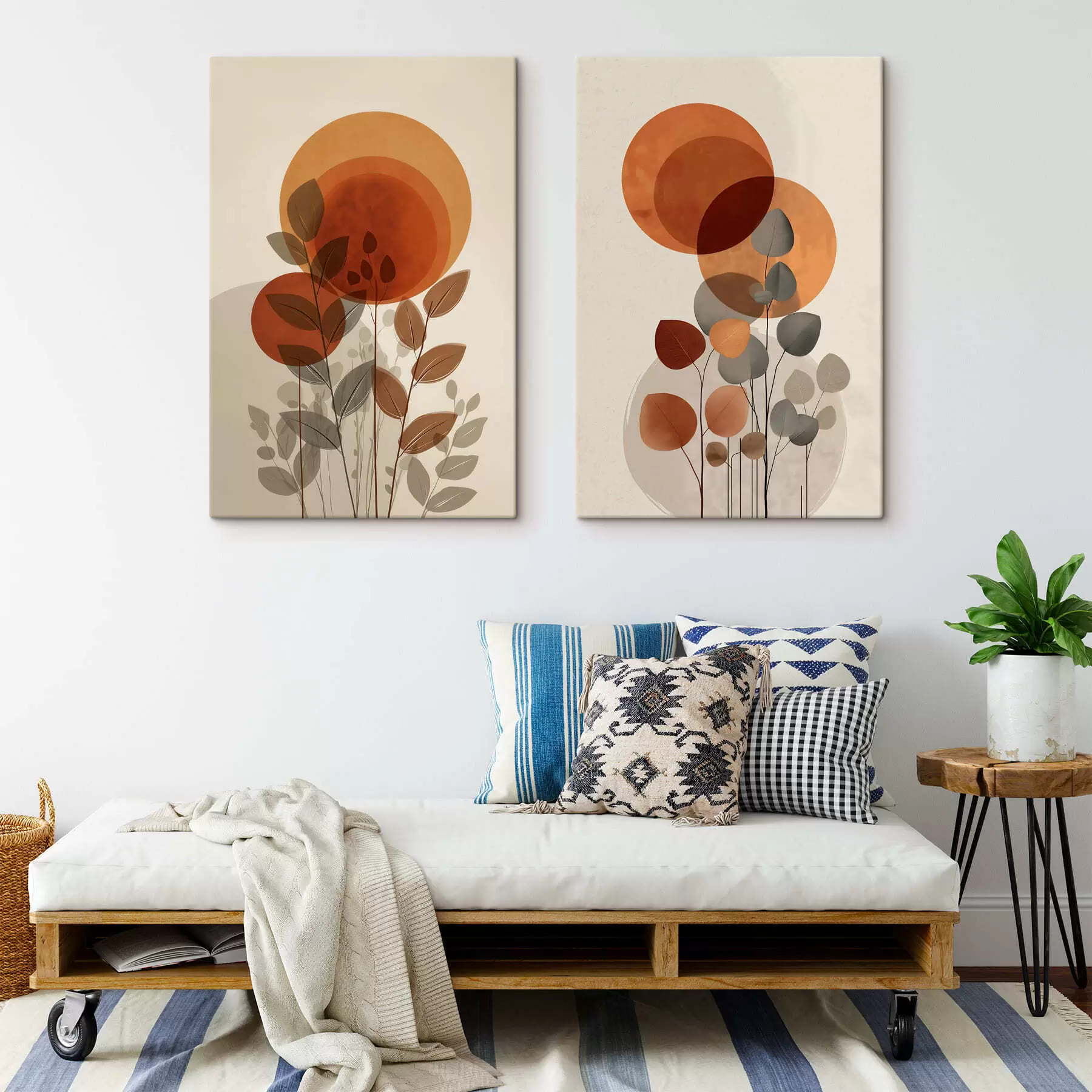 Tableau Feuilles abstraites m30158