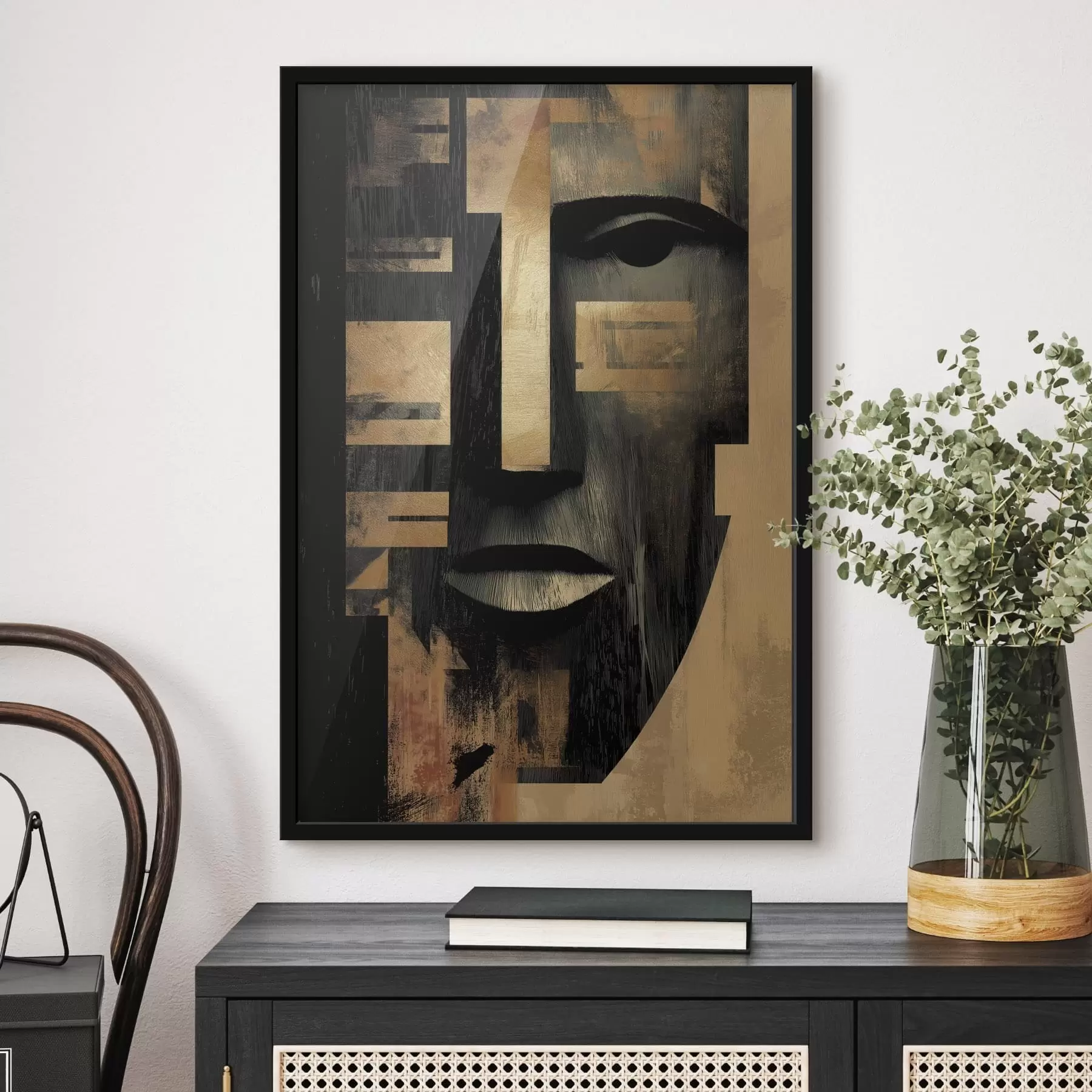 Papier peint Visage abstrait f48249