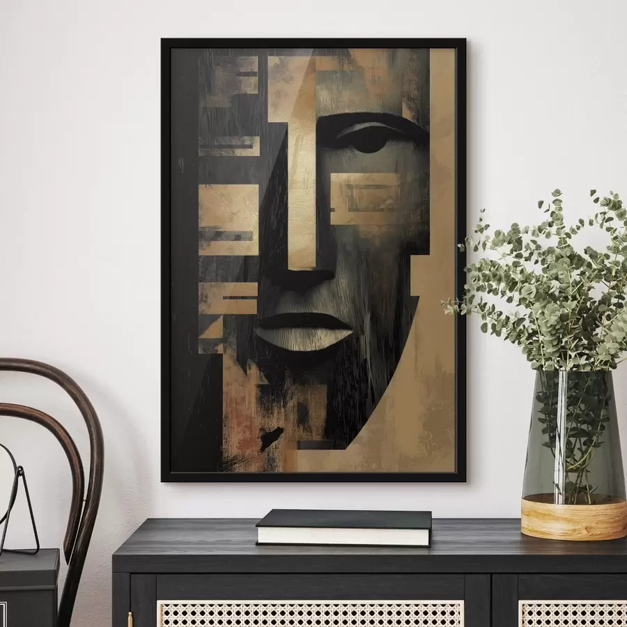 Papier peint Visage abstrait f48249