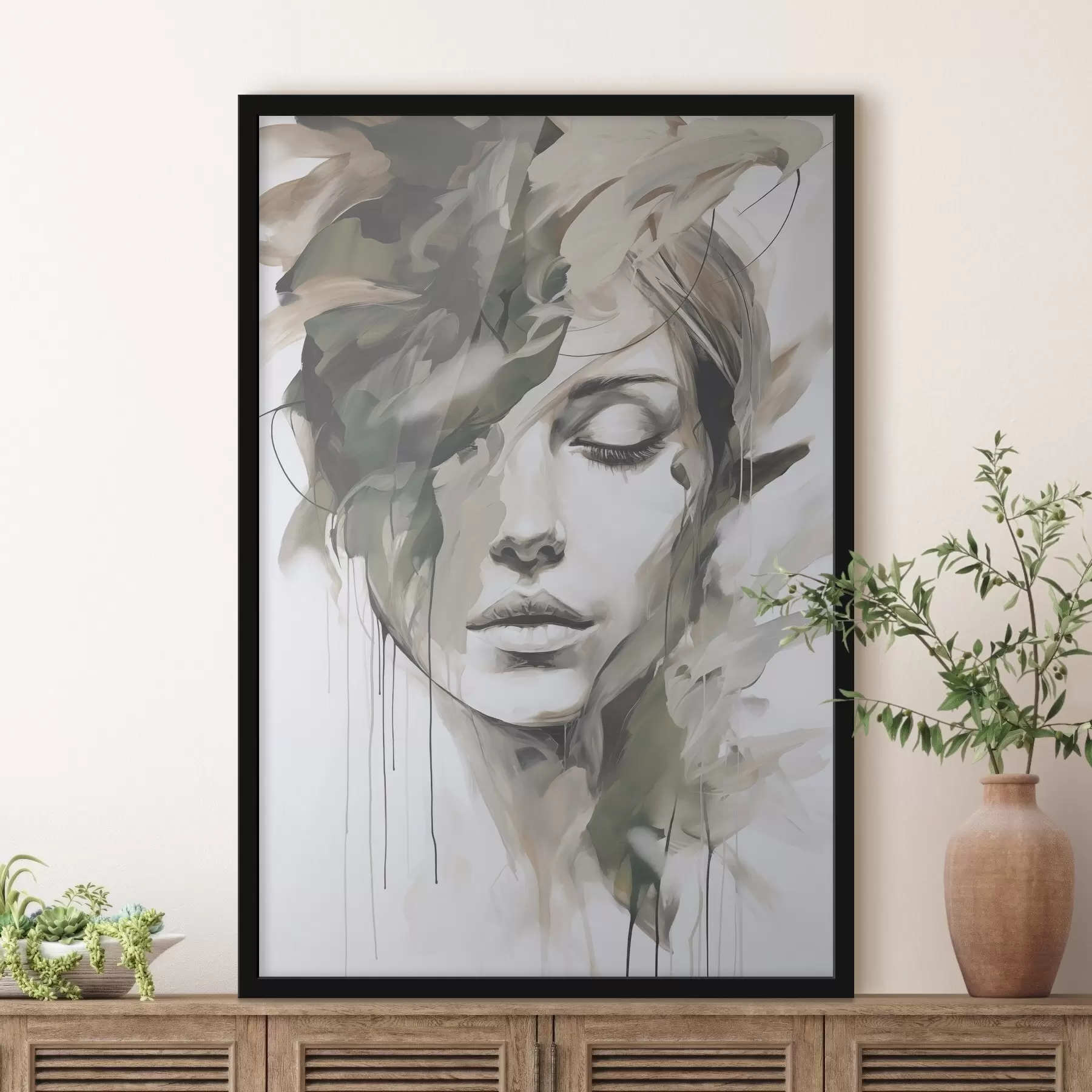 Papier peint Portrait abstrait f48269