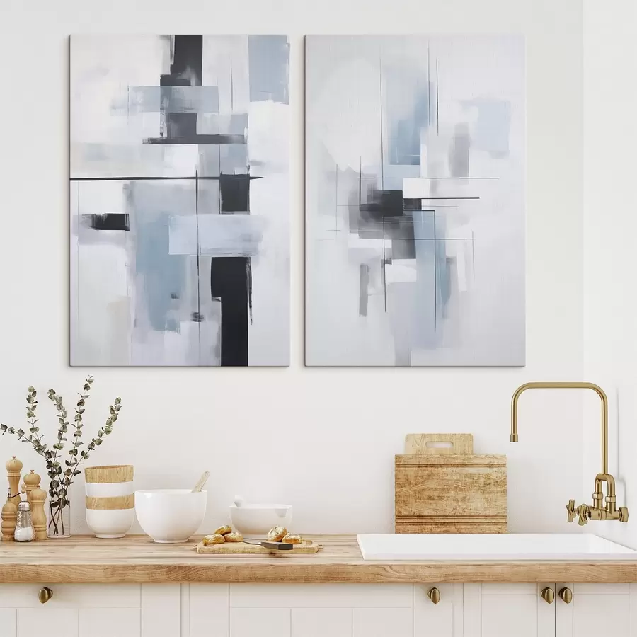 Tableau Abstraction moderne imitation de la peinture m30165