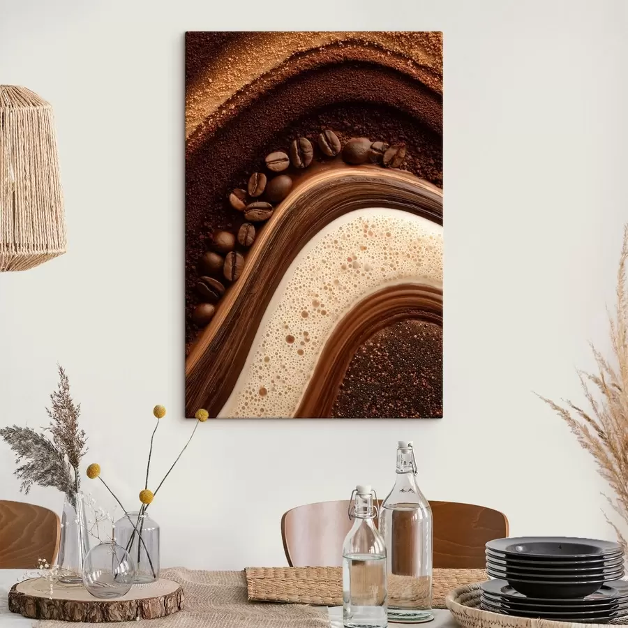 Tableau couches de café s47959