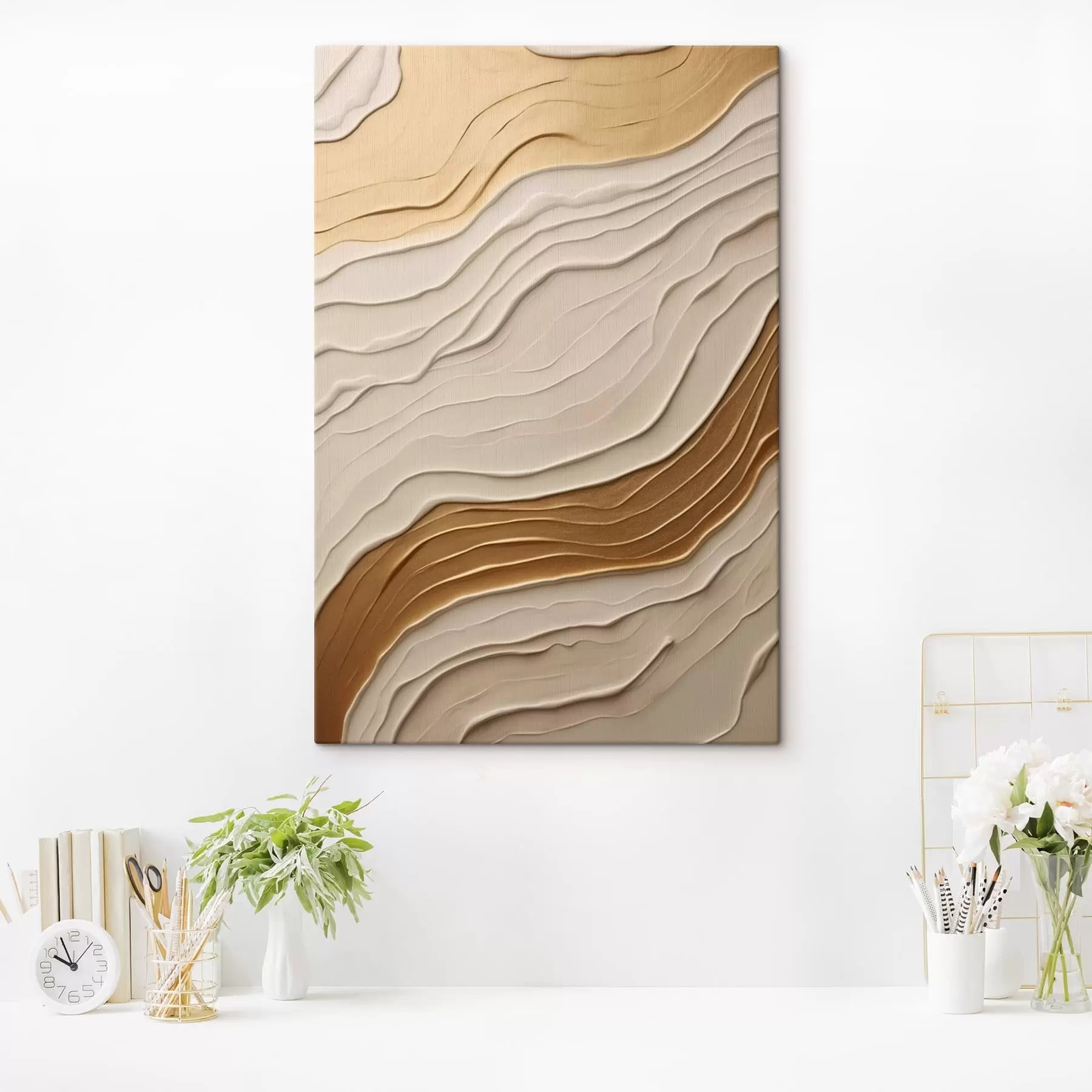 Tableau Vagues abstraites s48311