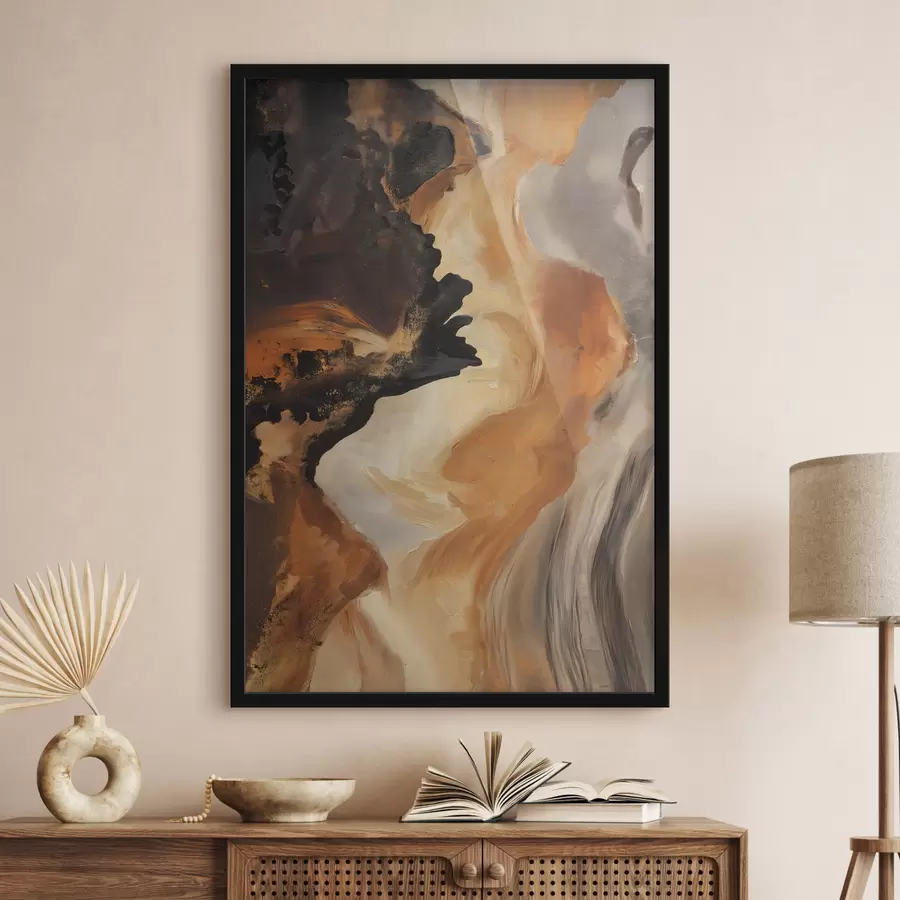 Papier peint Coups de pinceau abstraits f48302