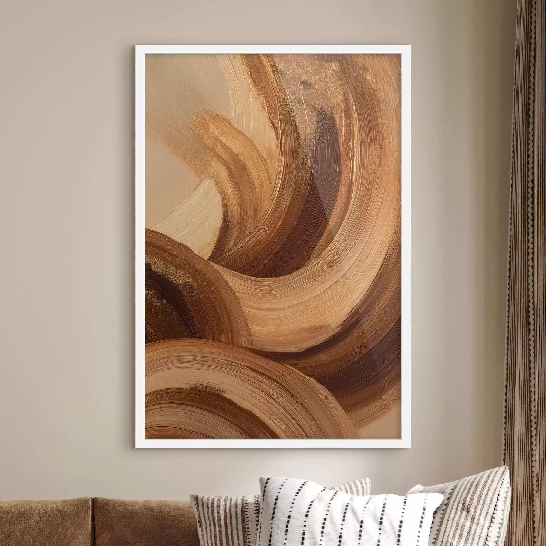 Papier peint Coups de pinceau abstraits f48305