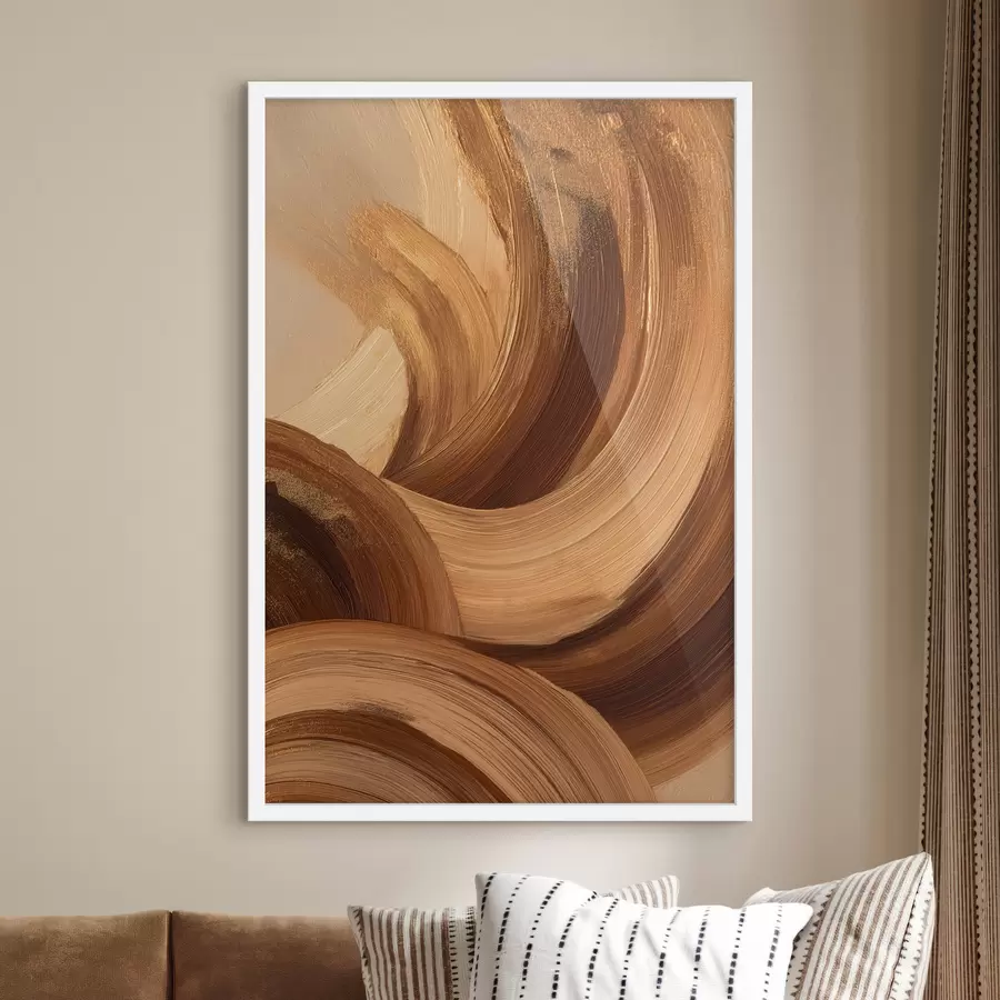 Papier peint Coups de pinceau abstraits f48305