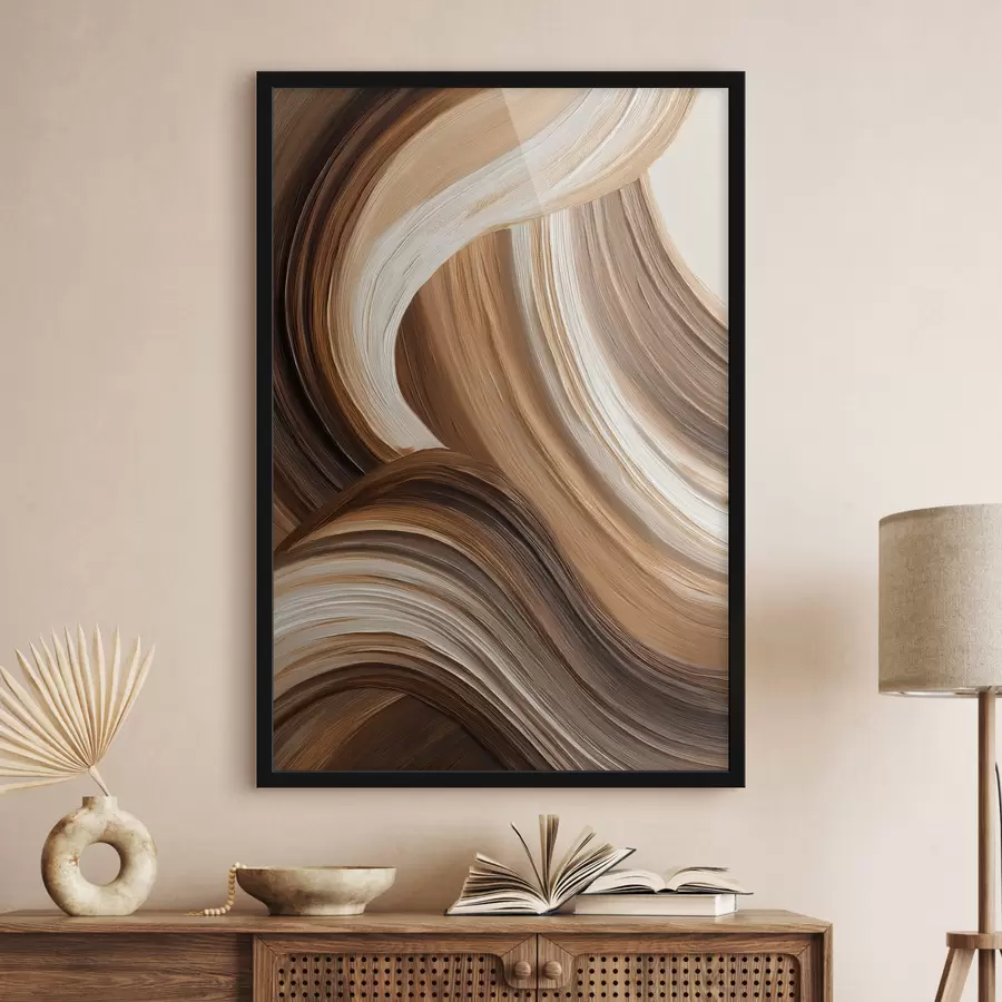 Papier peint Coups de pinceau abstraits f48306