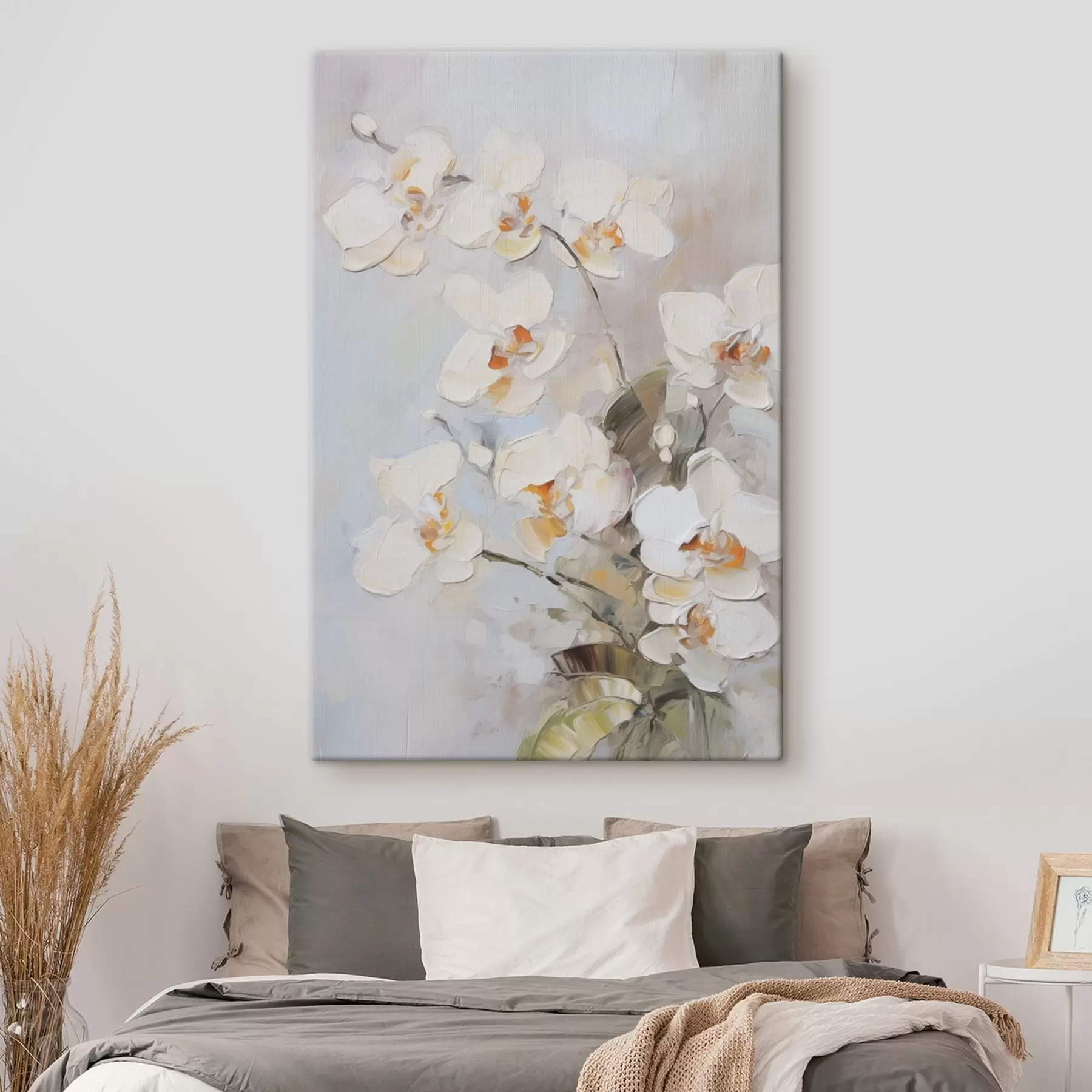 Tableau Peinture imitation orchidées s48320