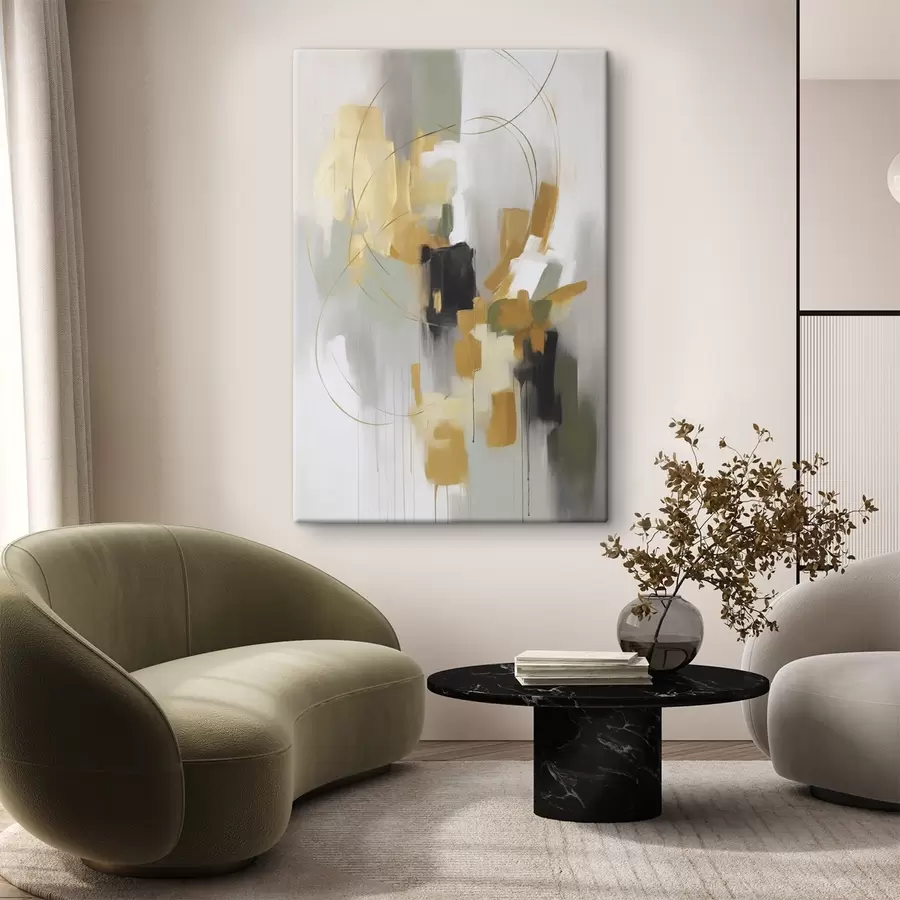 Tableau Abstraction imitation de la peinture s48324