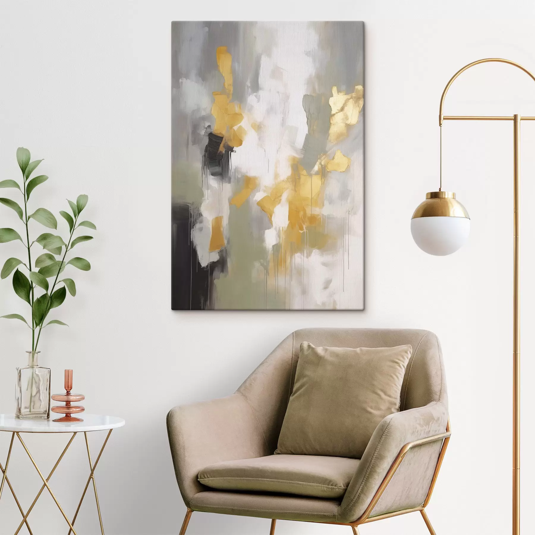 Tableau Imitation de peinture moderne abstraite s48325