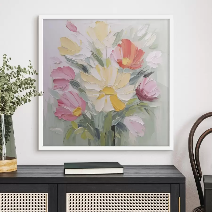 Papier peint Bouquet imitation peinture f48316