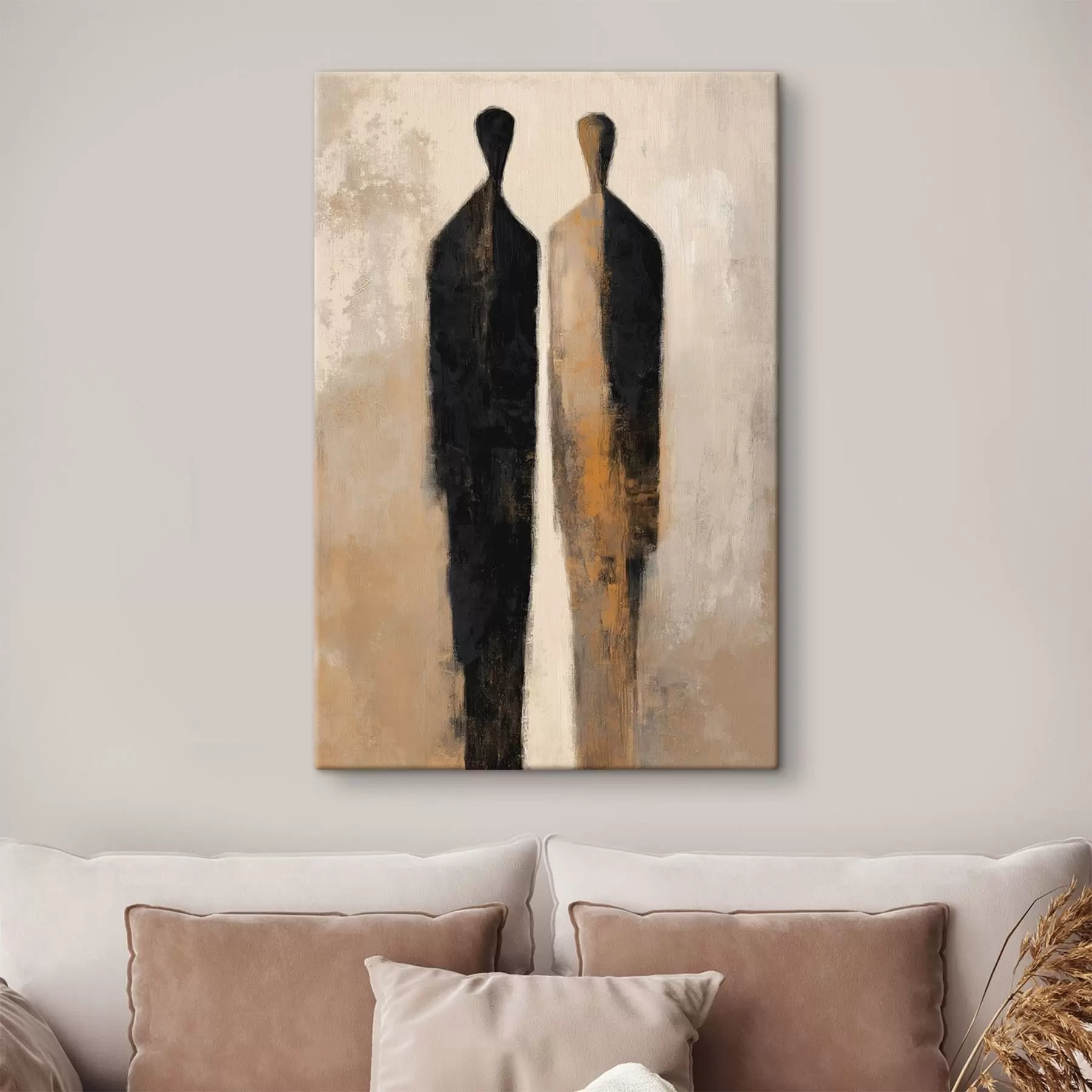 Tableau Silhouettes abstraites s48369