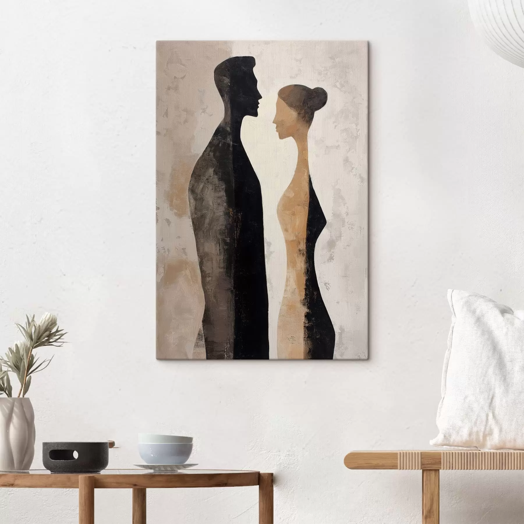 Tableau Silhouettes abstraites s48370