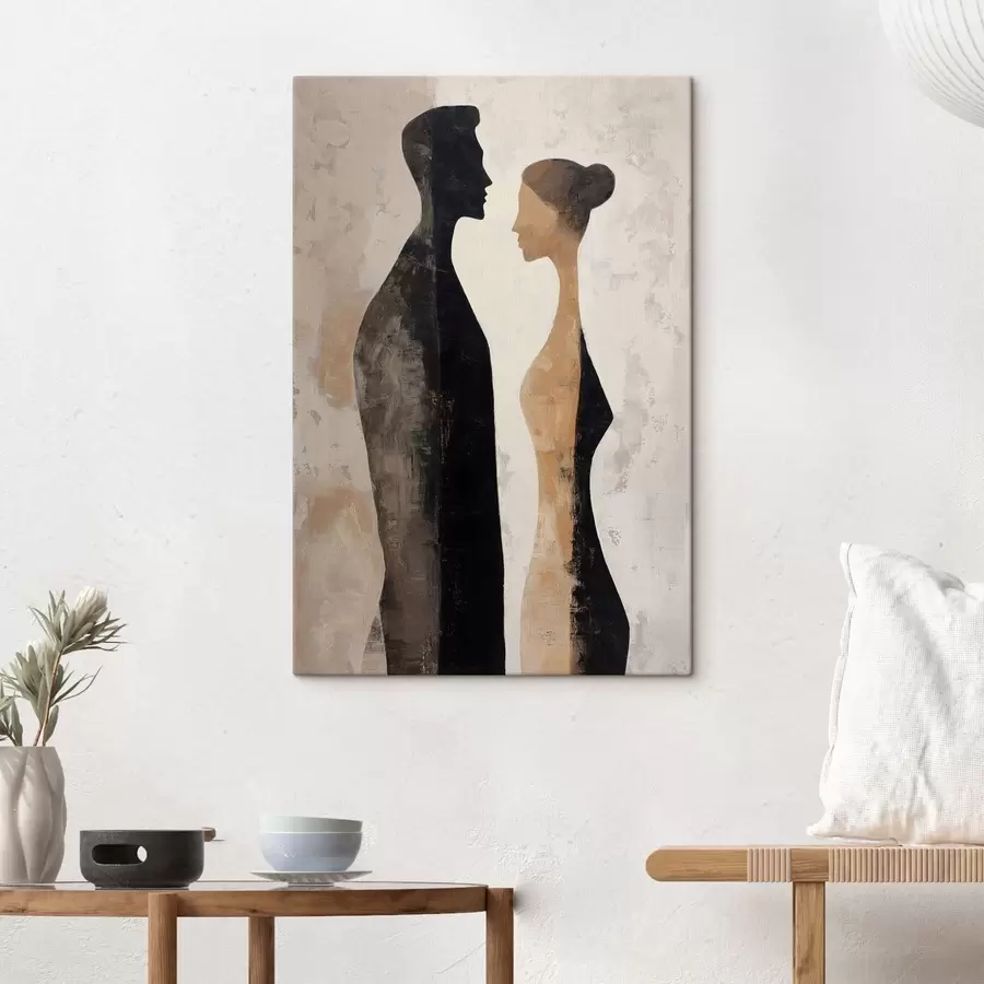 Tableau Silhouettes abstraites s48370