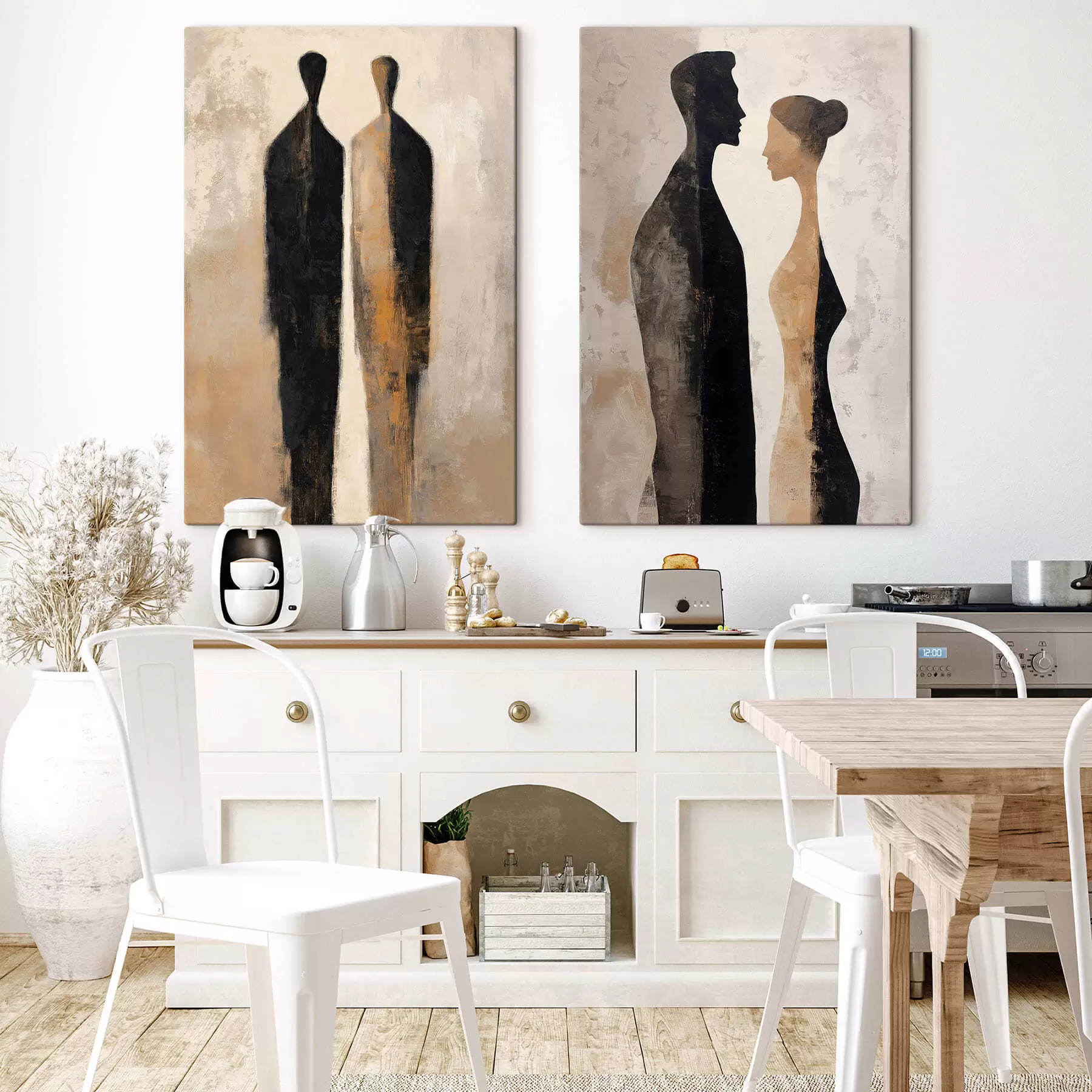 Tableau Silhouettes abstraites m30191