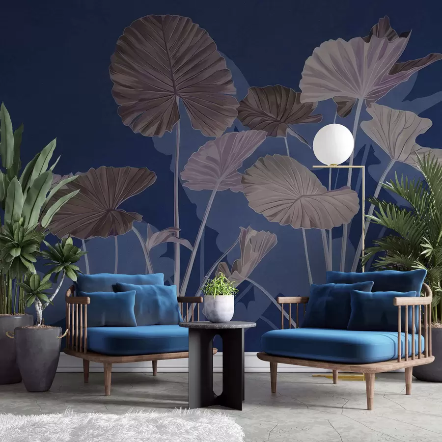 Papier peint Jardin des lotus peints w05364