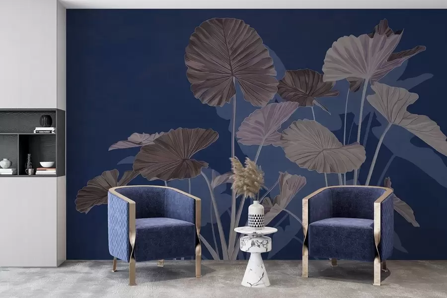 Papier peint Jardin des lotus peints w05364