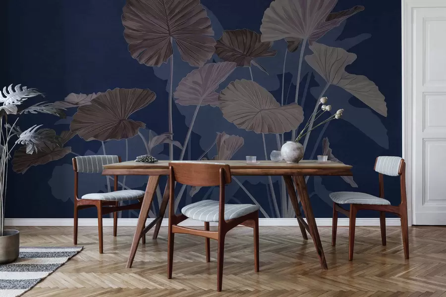 Papier peint Jardin des lotus peints w05364