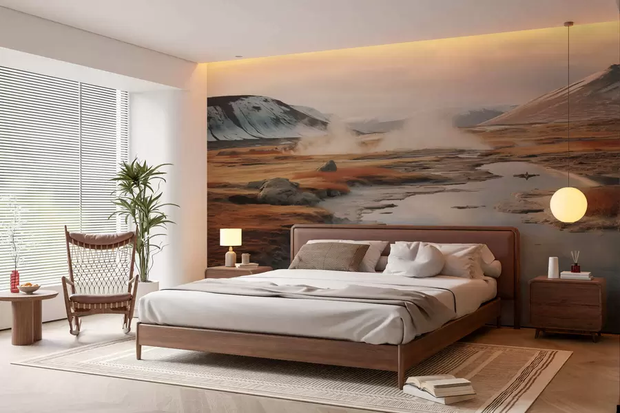 Papier peint Vallée fluviale w05365