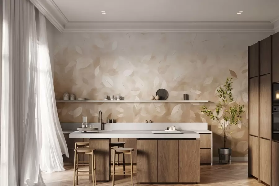 Papier peint Murmure feuillu w05277