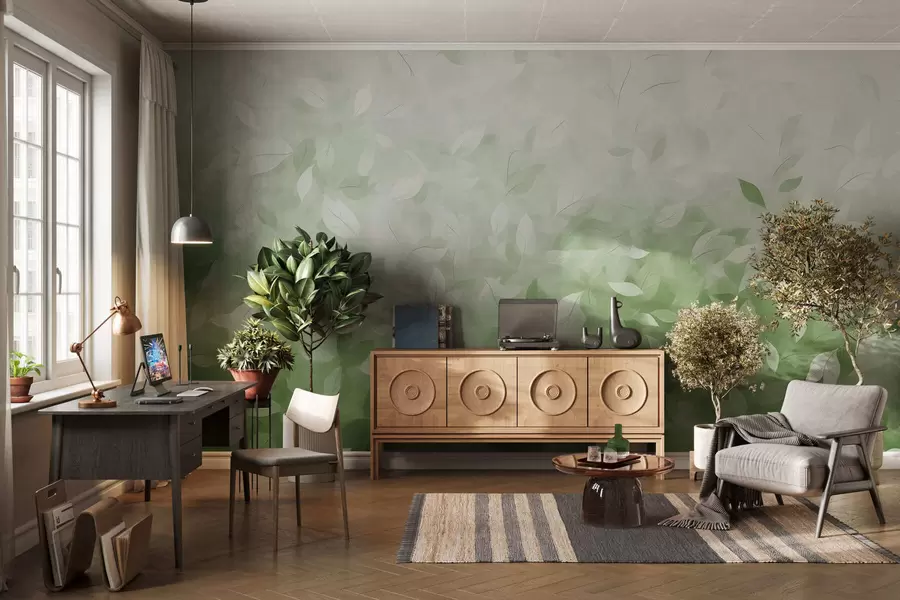 Papier peint Murmure feuillu w05277v1