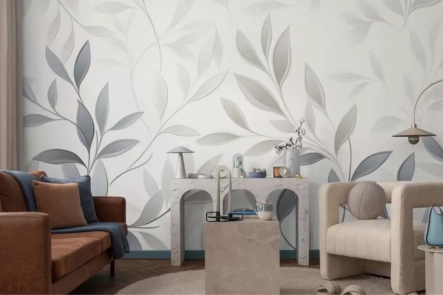 Papier peint Silencieux parmi les feuilles w05279