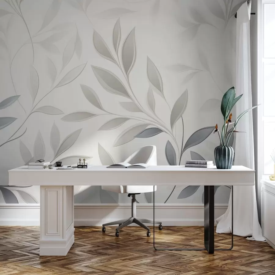 Papier peint Silencieux parmi les feuilles w05279