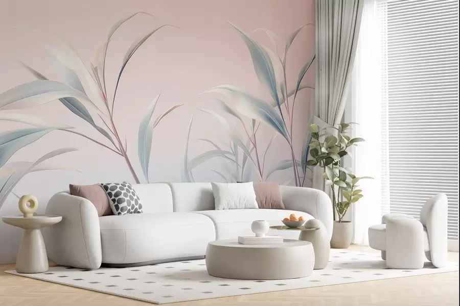 Papier peint Élégance royale des feuilles w05361