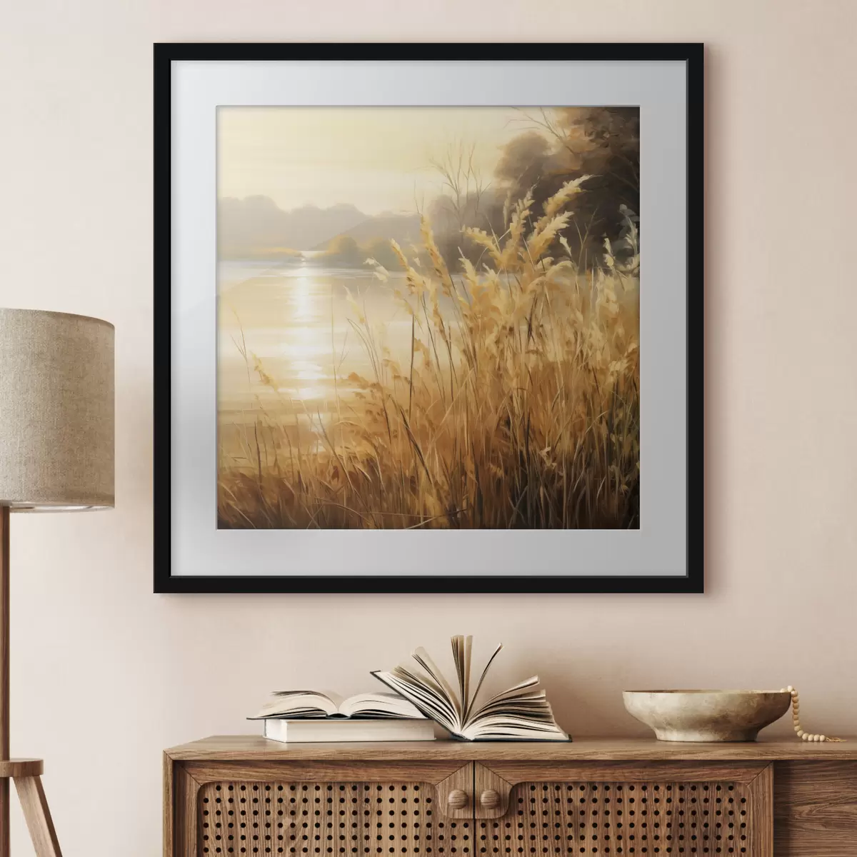 Poster Rivage et lueur f48393