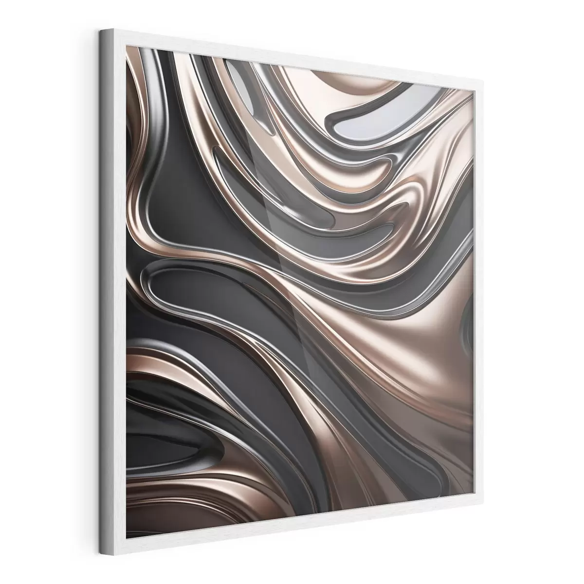 Poster Art abstrait aux motifs tourbillonnants f48400