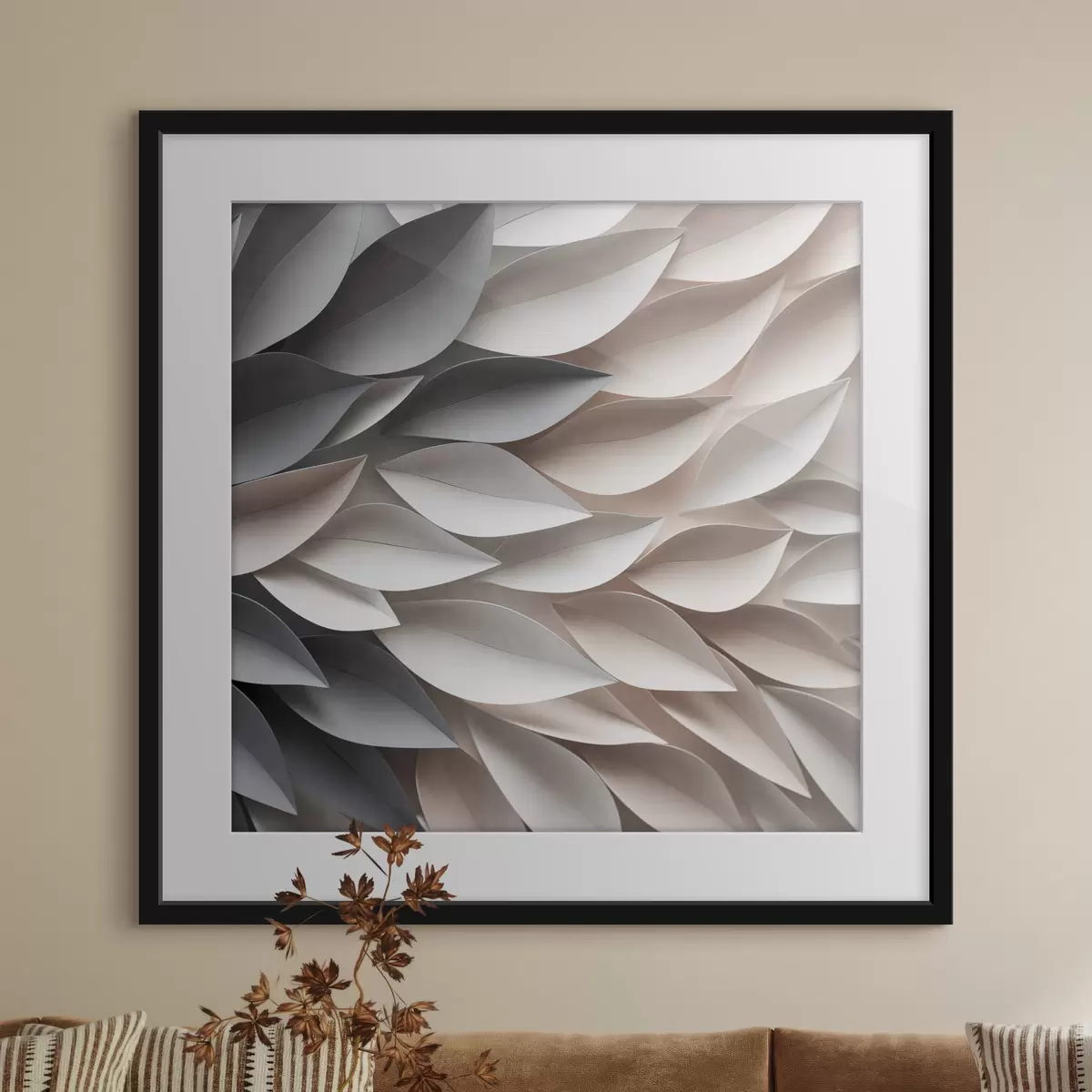 Poster Feuilles et couleurs f48408