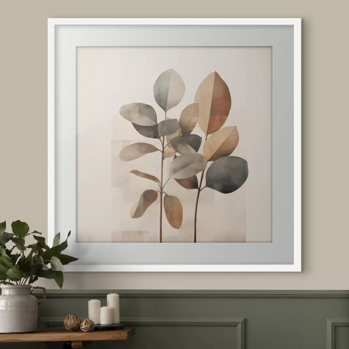 Poster Feuilles et espoir f48413
