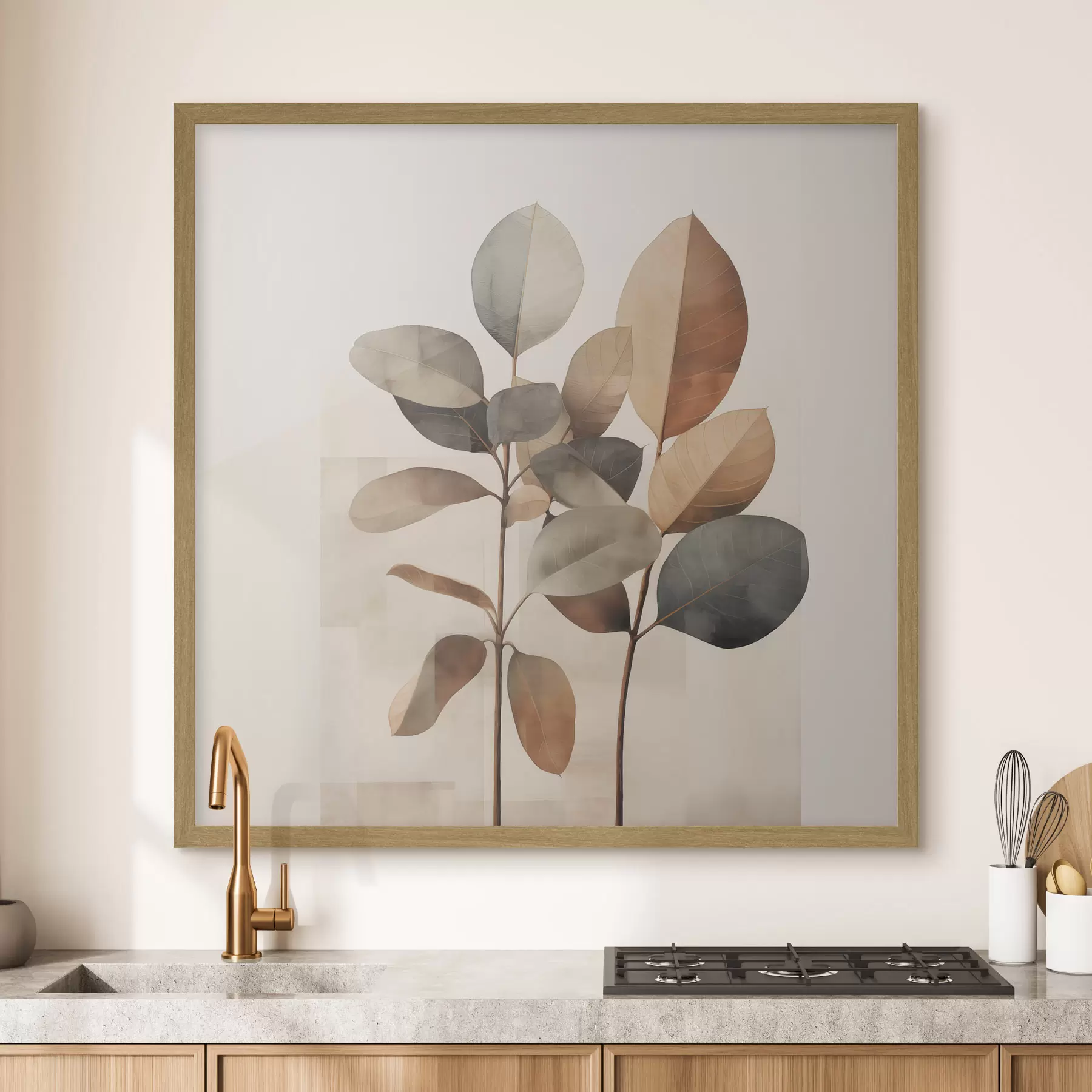 Papier peint Feuilles et espoir f48413