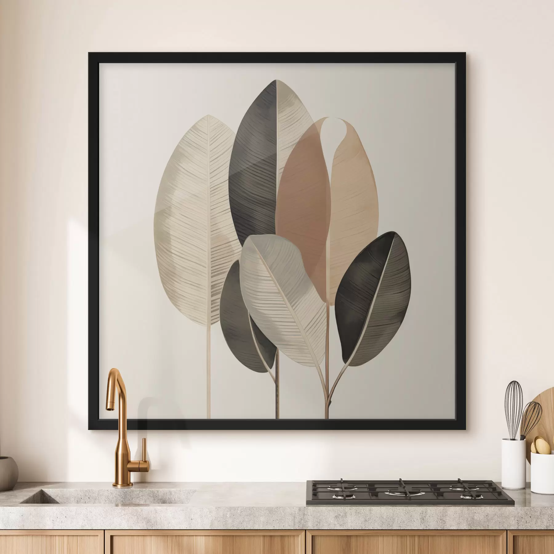 Papier peint Feuilles et harmonie f48414