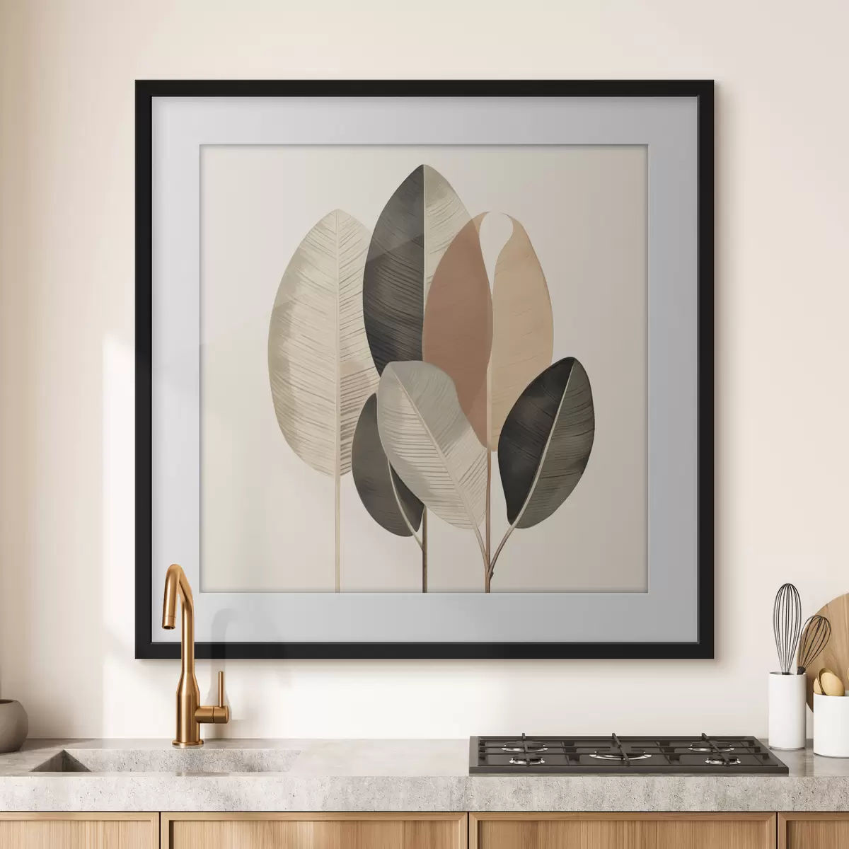 Poster Feuilles et harmonie f48414