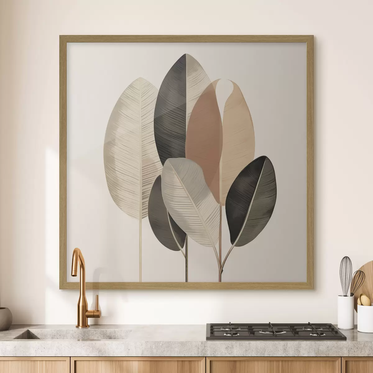 Poster Feuilles et harmonie f48414