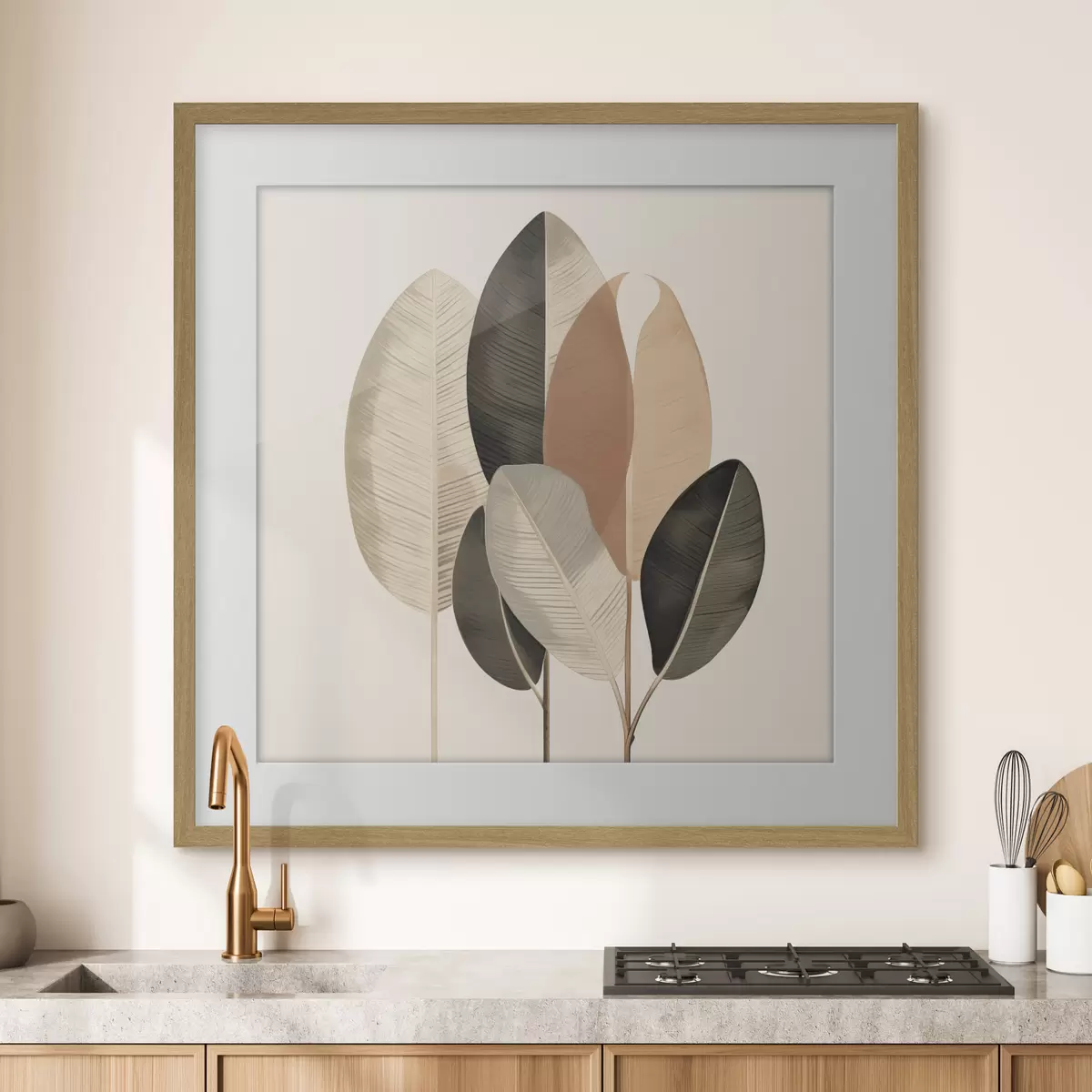 Poster Feuilles et harmonie f48414